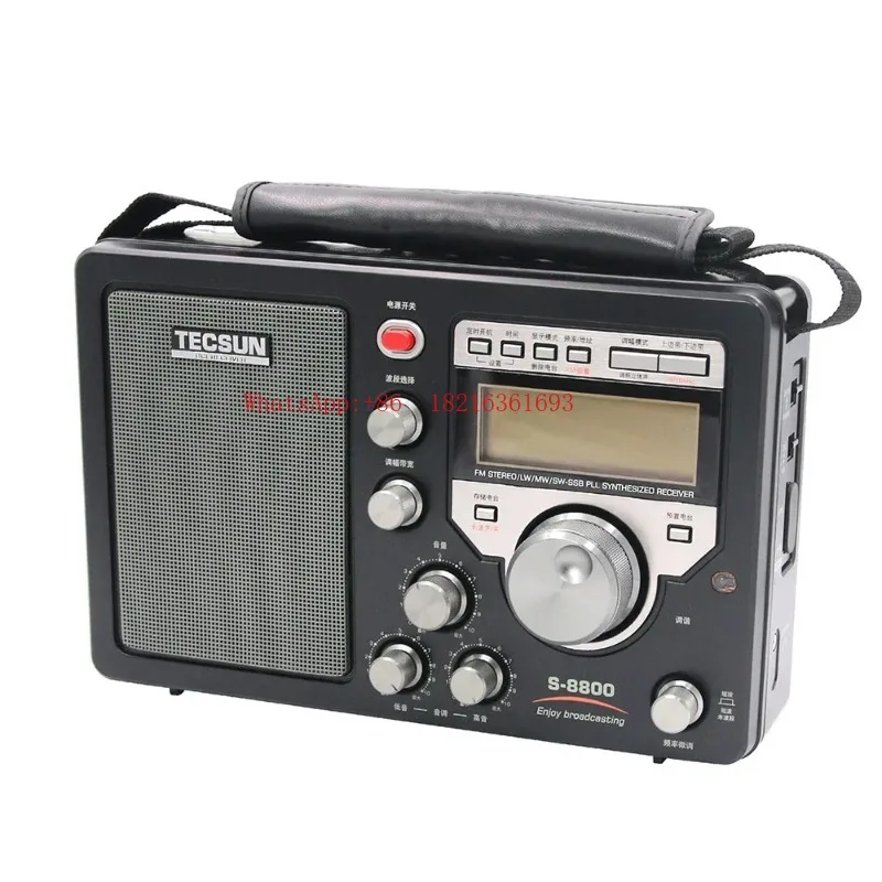 2026new T S-8800 FM/MW/SW/LW Full Band Radio Receiver Digital Portable Radio SSB Dual Frequency Conversion Remote Control Spea
