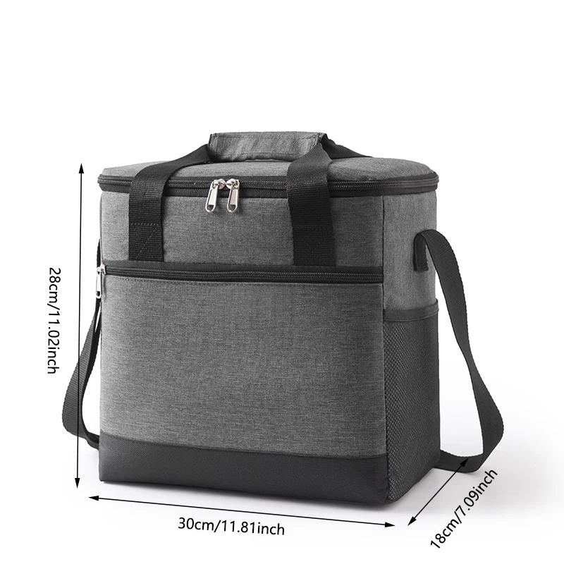 New Large Capacity Oxford Cloth Lunch Bags for Women Men Portable Tote Shoulder Cooler Box Outdoor Travel Picnic Bags