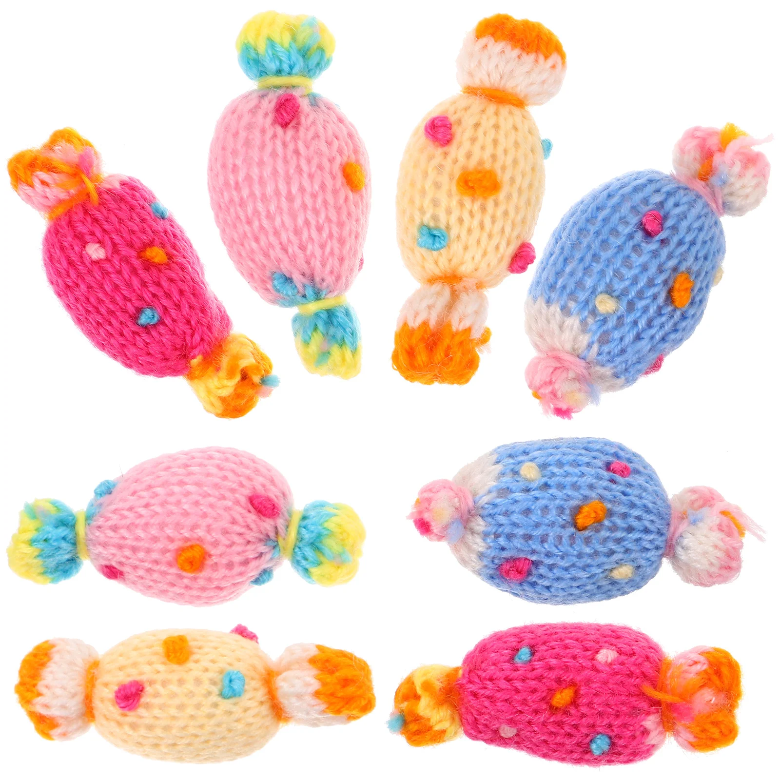 

8 Pcs Candy Clothing Accessories Crafts Materials Scarves Hat Decor Handmade Projects Adult Supplies Fashion for Kids