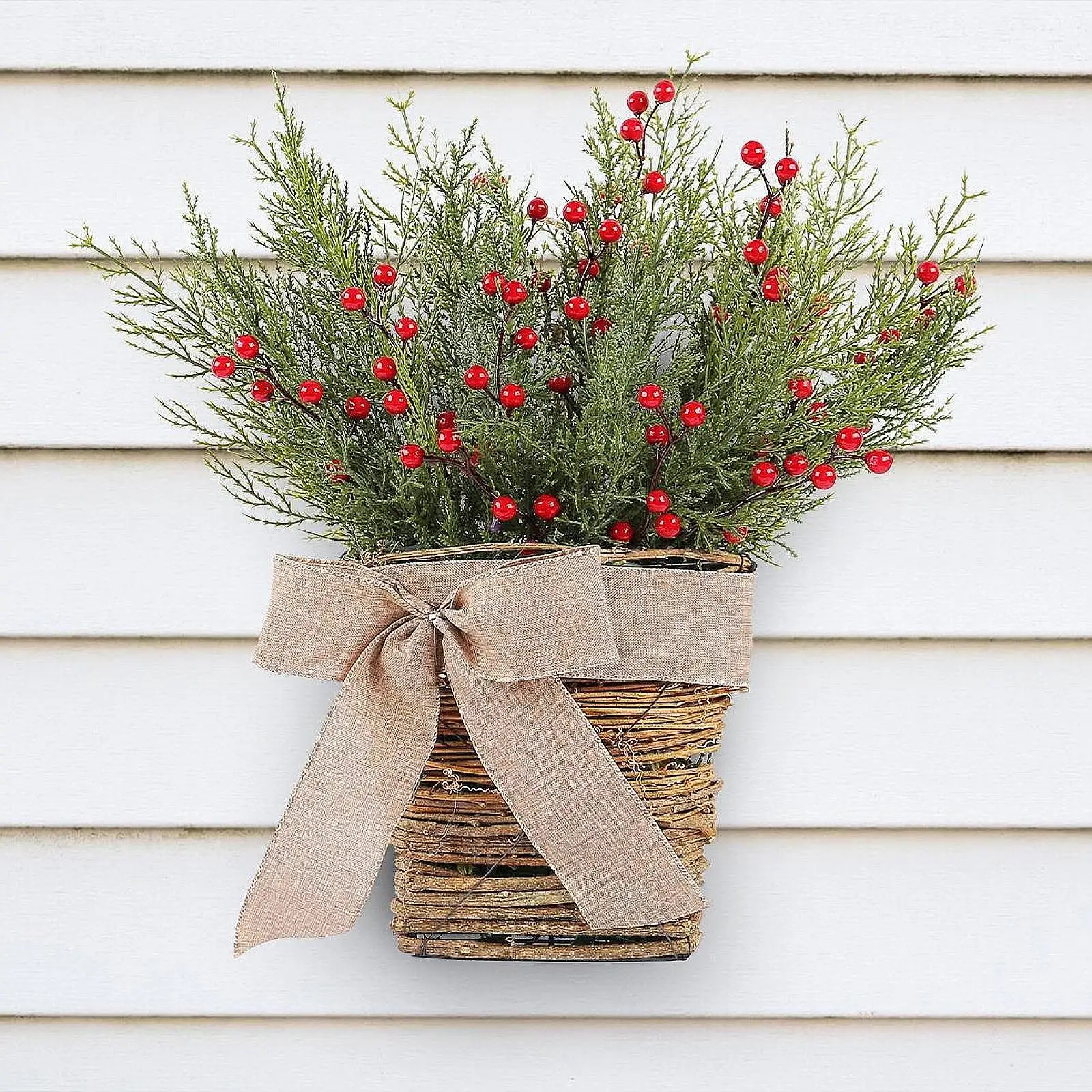 

Дверная вешалка, корзина, венок, декор входной двери для праздника, крыльца фермерского дома