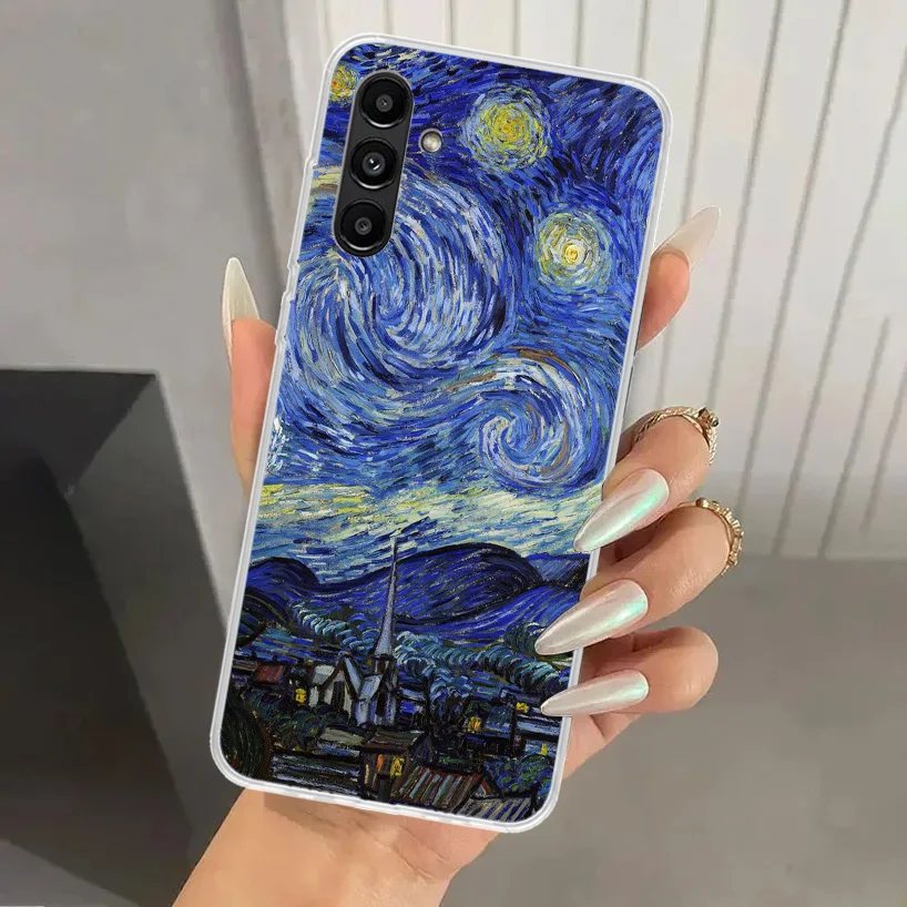 Van Gogh Oil Art Painting Phone Case for Samsung Galaxy A15 A25 A35 A55 A14 A24 A34 A13 A53 A12 A52S A23 A33 A24 A34 A03S A04S A