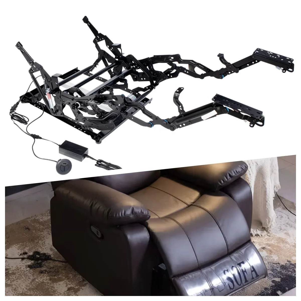 

5318 Electric Recliner Seat Mechanism Parts Frame Herraje Reclinable Electrico Home Office Sofa Chair Recliner Mechanism