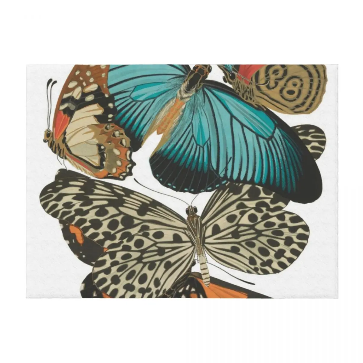 

Vintage Butterflies Throw Blanket Thins Summer Beddings Heavy For Decorative Sofa Blankets