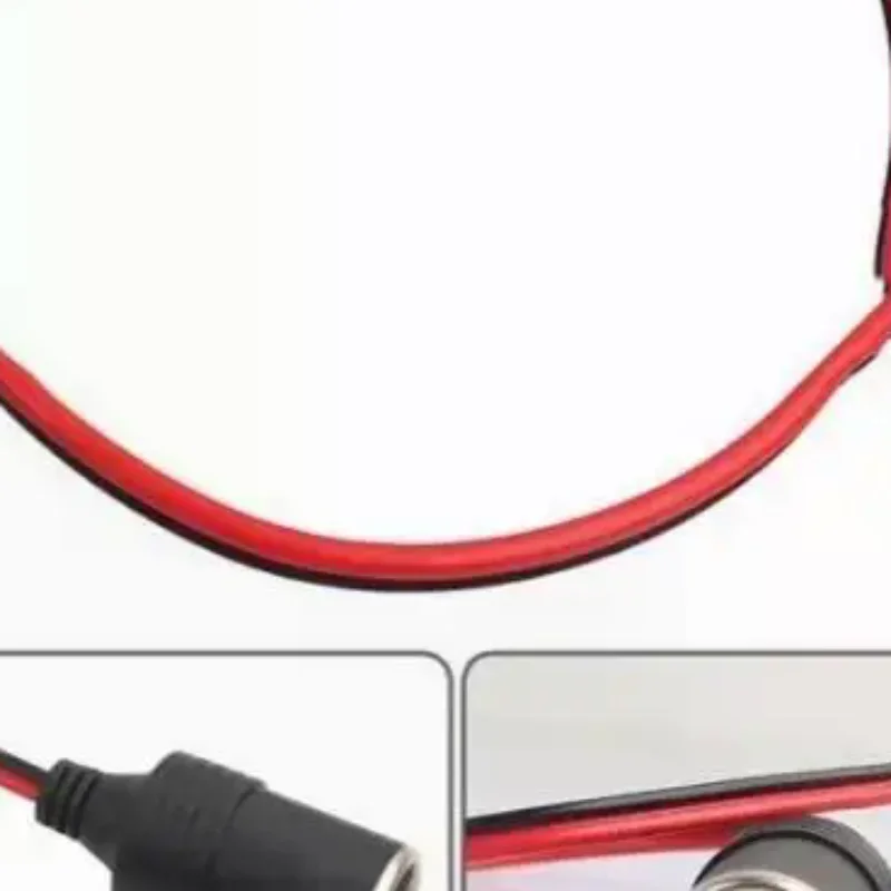 1Pcs Connector Adapter Cable Fuse Medium Mini Micro 32V Metal Car Cigarette Lighter Charger Cable Female Socket Plug