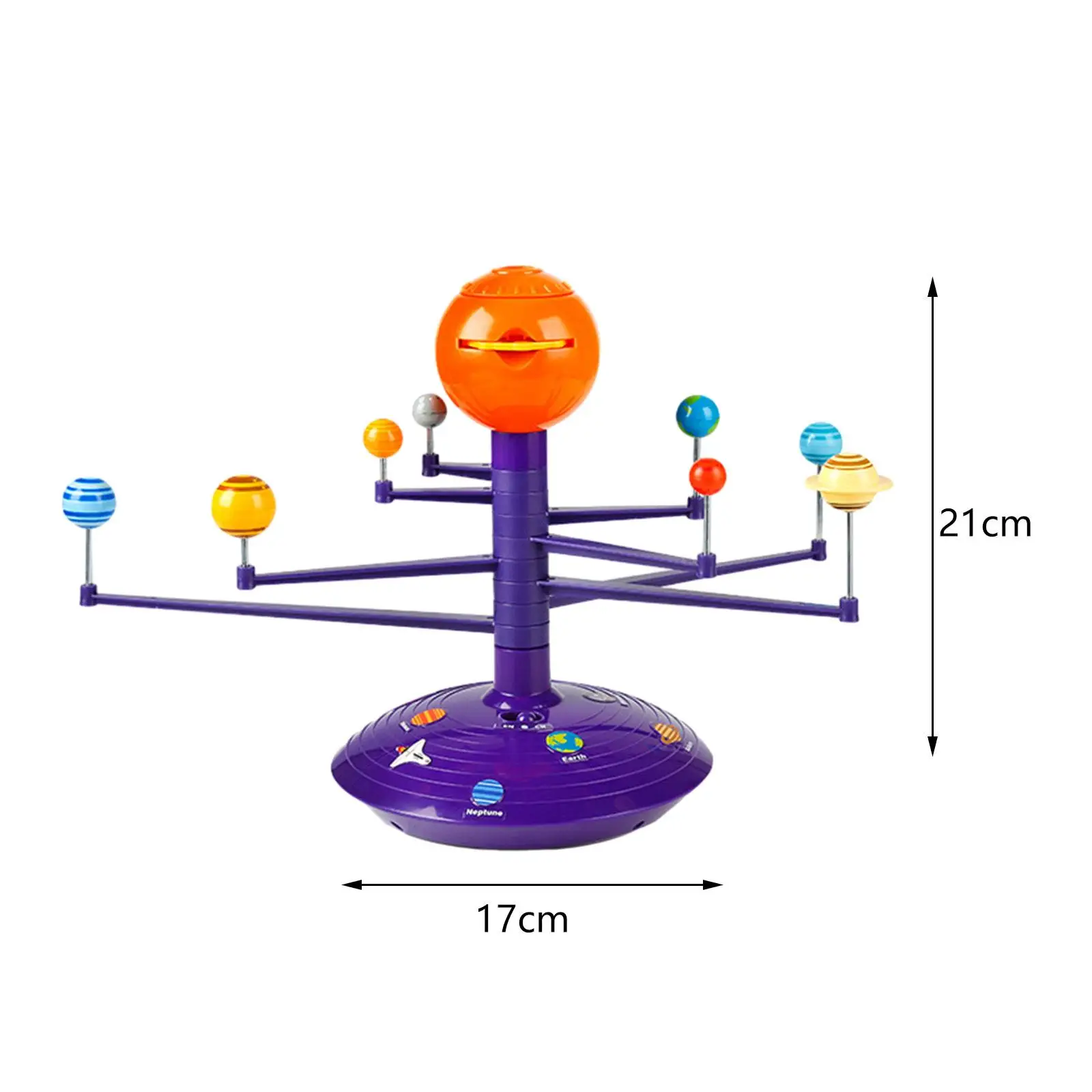 Sistema solar científico de brinquedo de projeção de voz com astronomia de festa DIY