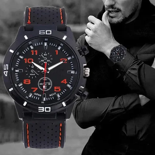 Relojes de cuarzo con fecha a la moda para hombre, reloj de pulsera deportivo con cronógrafo de lujo para hombre, reloj de pulsera Hodinky Masculino