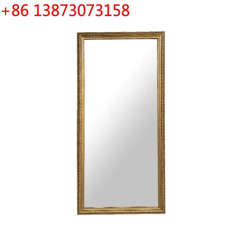 

Simple bedroom full body, retro, sub-wall hanging living room sofa decorative mirror classical carved mirror