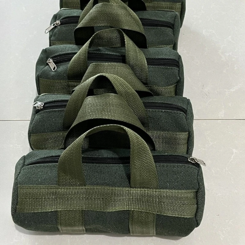 Extra Thick Canvas Handheld Tool Bag Multi-Function Hardware Car Repair Tools Wear-Resistant Storage For Home & Garden