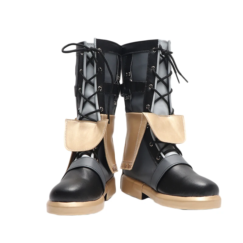 Botas de cosplay de jogo genshin impacto freminet sapatos personalizados adereços de festa de halloween em tamanhos grandes para homens e mulheres