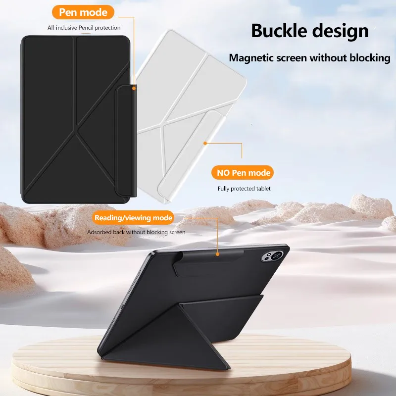 

Multi-folding Stand Case For Matepad Pro 12.2 2024 12 X Air 2024 12 Ultra Thin Magnetic Attraction Protective Cover