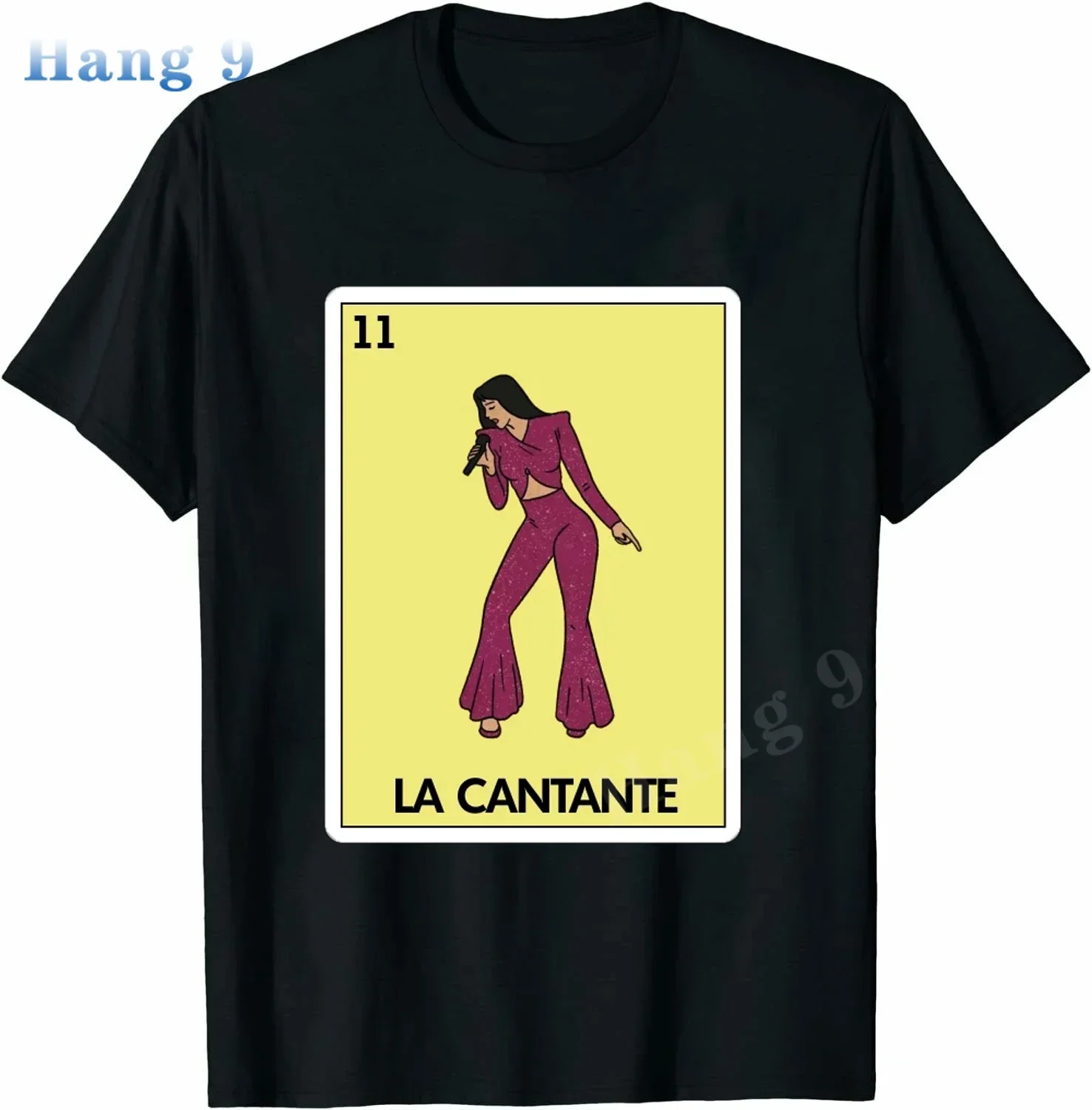 EL DIABLITO Loteria Card Mexican Bingo GraphicT-Shirt Novelty Funny Family Tee Black Oversized Short Sleeve for Men Women