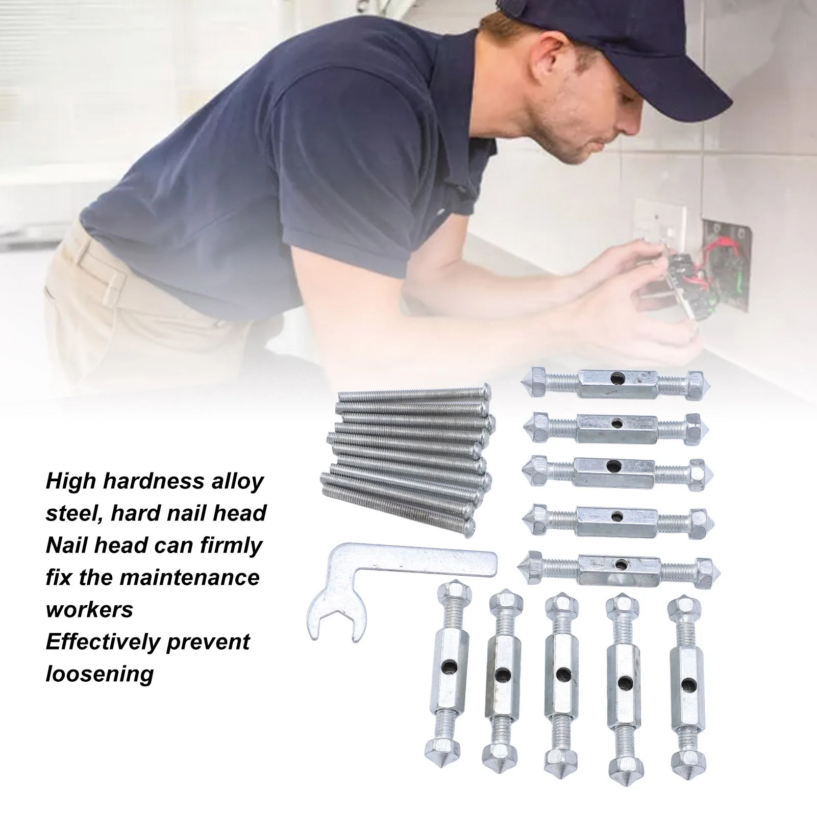 ジャンクションボックス修理ツール カセット修理装置 壁電気ボックスネジツール 118 タイプライトソケットジャンクション用