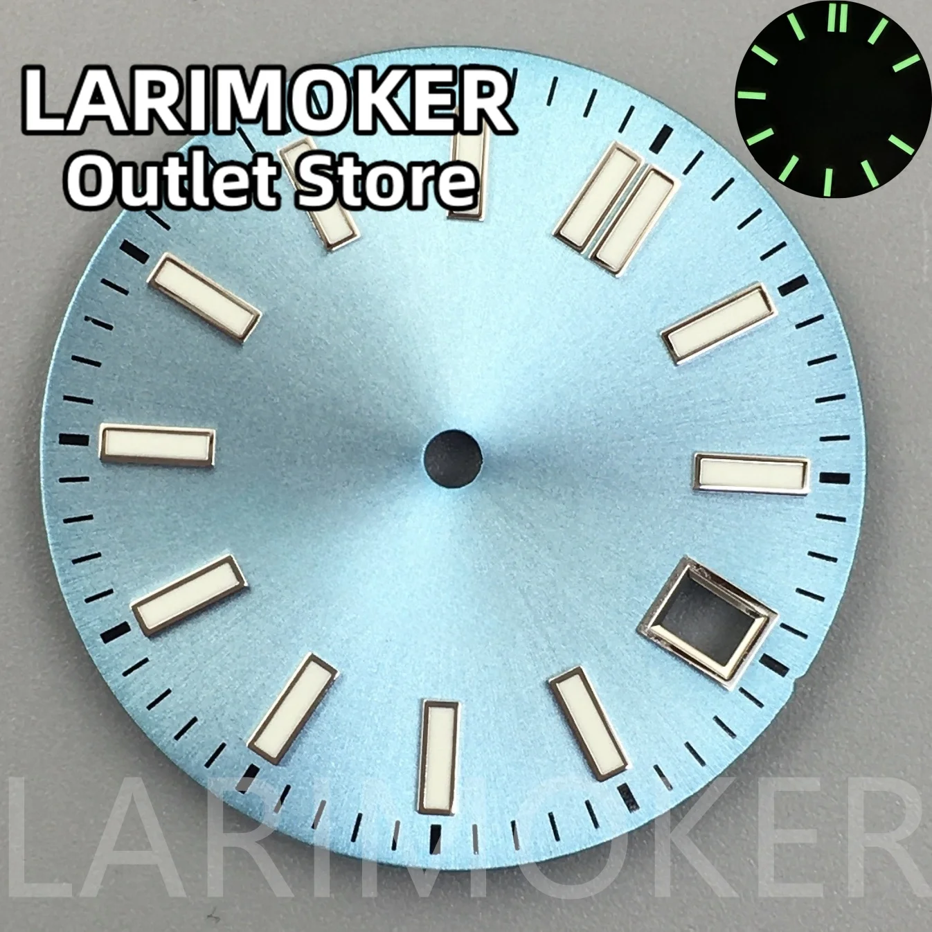 LARIMOKER new 29mm Blue White Green Brown Red Black Pink Gold Dial Green Luminous Suitable For NH35 Movement