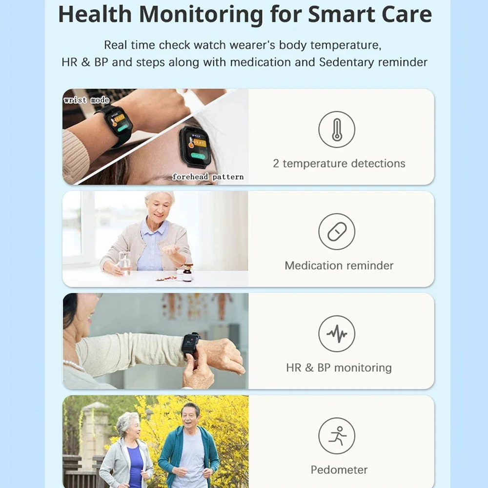 RF-V52 Smart GPS Tracker Uhr ältere 4gtwo Weg sprechen IP67 wasserdicht sos Notfall knopf GPS Armband Video anruf