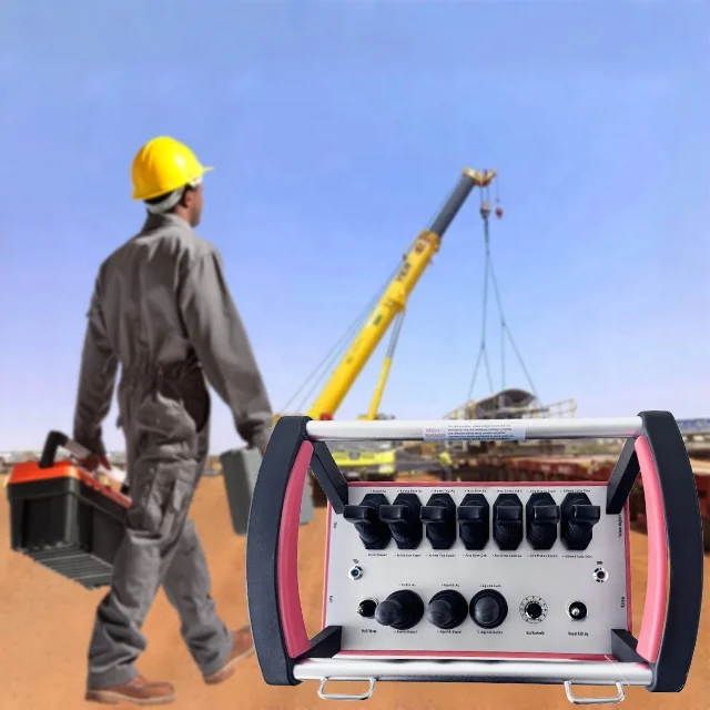 Proportional Hydraulic Remote Control Crane 7 Joysticks Functions Weightlifting12-24V Hydraulic Valve Truck Crane Remote Control
