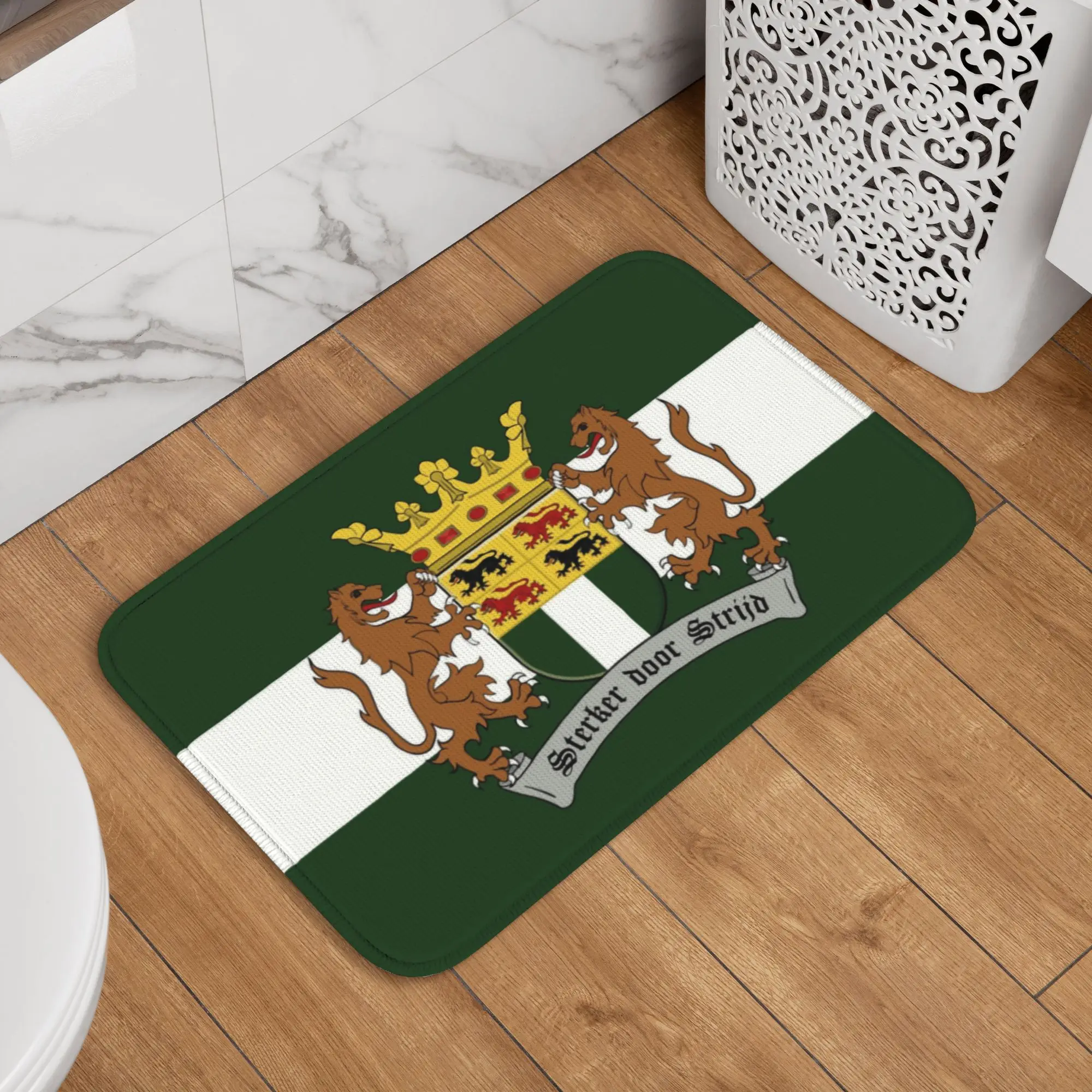 Alfombrillas personalizadas para puerta de Wapen Van Rotterdam, alfombrillas para cocina y baño, escudo de armas, bandera de Holanda, alfombra para entrada de jardín, alfombra para los pies