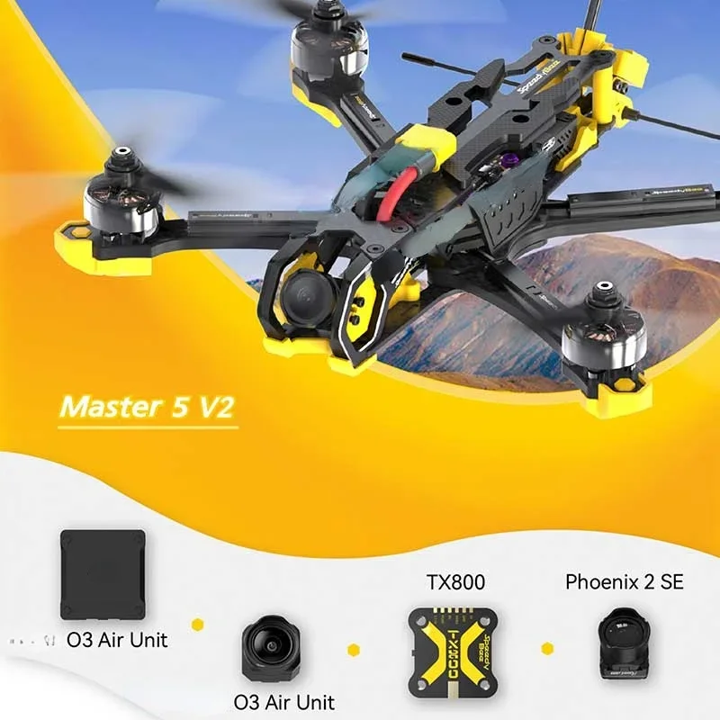 

Master 5 V2 DJI O3 Sky HD Digital Image Transmission 5-inch FPV Traversing Machine