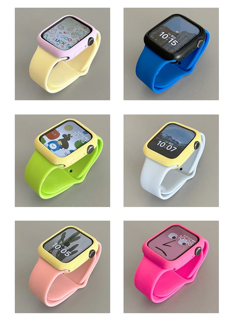 حافظة + حزام رياضي لساعة أبل الترا 3 49 مللي متر 40 44 45 41 42 مللي متر سيليكون محفورة سوار iwatch Series11 10 9 8 7 se 4 5 6