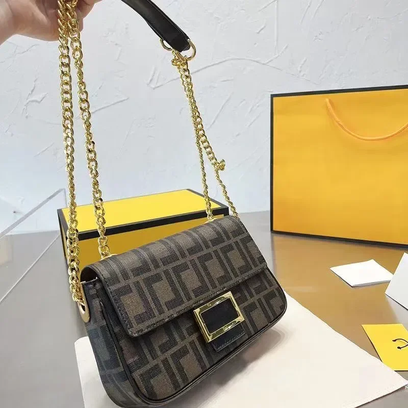 

luxury designer bag Fashionable square handbag Chain Crossbody Shoulder bag Ladies Classic Mini Flap Leather shoulder bag Girls'