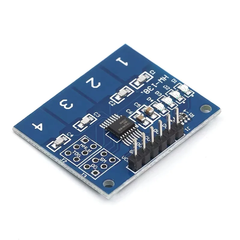 TTP224 Modulo sensore tattile digitale con interruttore tattile capacitivo a 4 vie a 4 bit
