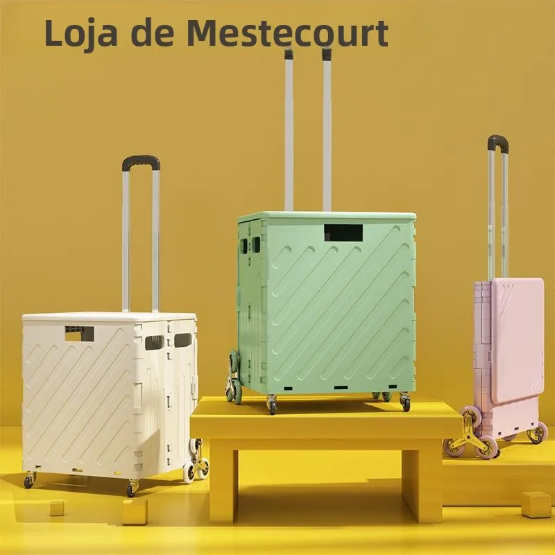 foldable-plastic-shopping-cart-small-pulling-car-home-use-picnic-stall-storage-vegetable-buying-compact-portable-trolley