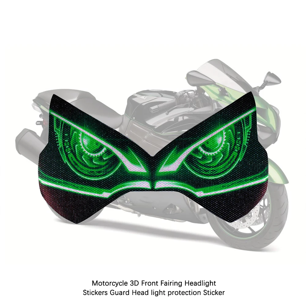 Pegatina protectora 3D para faro delantero de motocicleta, accesorios para Kawasaki Z900 Z 900 2021-2023