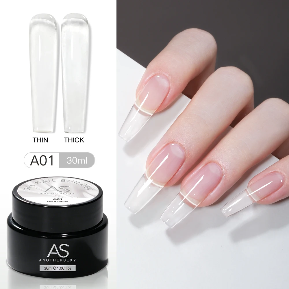 30g Silber Reflektierendes Aufbaugel für Nägel Funkelnder Glitzer Roter Nagelverlängerungslack Semi-Permanenter Gel-Lack
