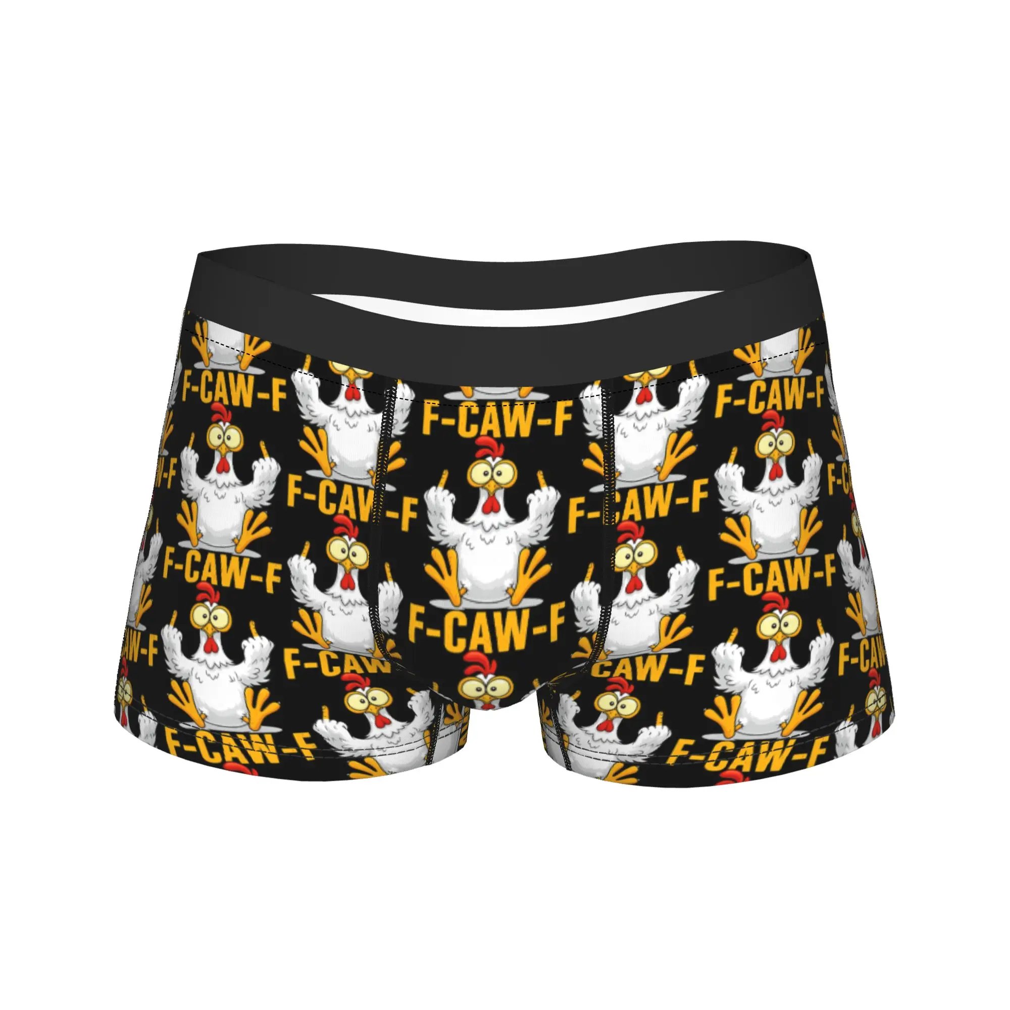 

Юмор F-Caw-F Ворона Забавное готическое нижнее белье Дизайн багажника Качественные мужские трусы Эластичные шорты Трусы Подарок