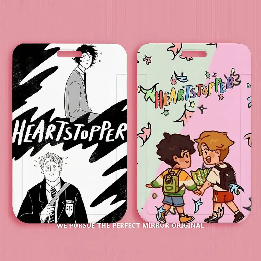 Cartoon H-Heartstoppers Trendy Luxury ID Card Holder Lanyard Gift Men And Women For Gift Daily Life