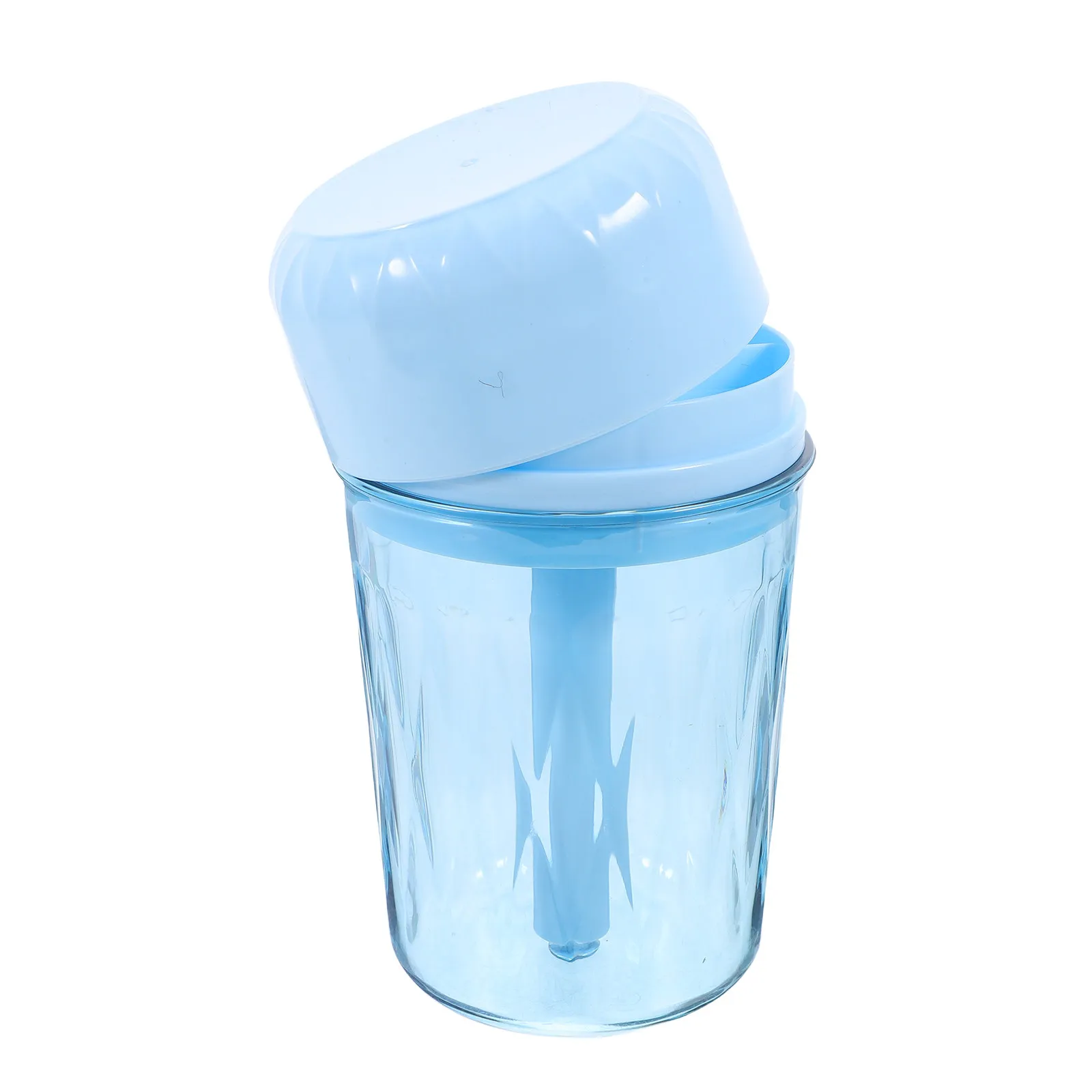 Travel Toothbrush Organizer Light Blue Portable Toothbrush Toothpaste Holder Mouthwash Cup Plastic Case Bathroom Storage