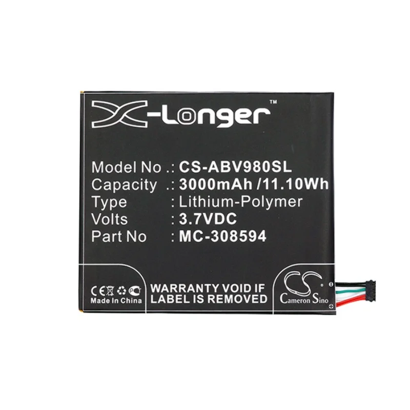 

Cameron Sino Replacement Battery for Amazon Kindle Fire 7 5Tth G En, SV98LN MC-308594 3.7V/mA
