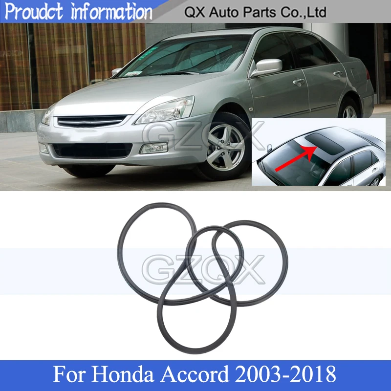 CAPQX sunroof window rubber Seal For Honda Accord 2003 2004 2005 2006 2007 2008 2013  2018 Sunroof sealing tape