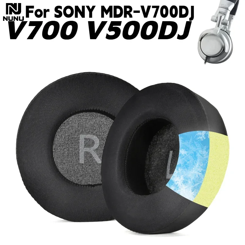 

NUNU Replacement Ice gel Sponge Ear Cushion Cover Accessories for SONY MDR-V700DJ V700 V500DJ Gaming Headphone Wear ice cold
