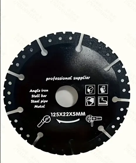 Discos de Corte de Diamante de 125mm - Discos Afiados para Corte de Aço, Alumínio, Concreto, Pedra, Mármore, Ferro