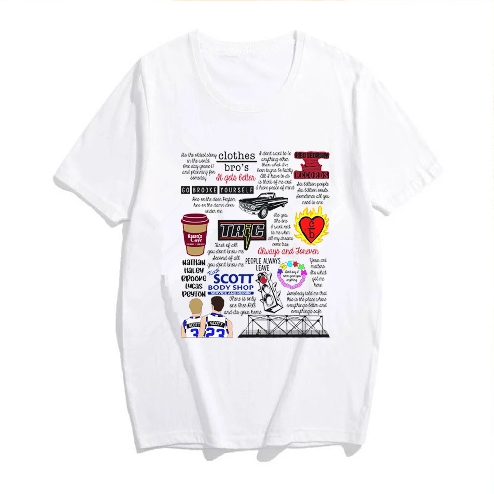 Keith Scott body shop OTH collage shirt unisex Pop culture shirt Hill shirt Keith One Tree Hill Inspired TV Theme T-Shirt