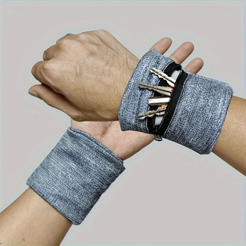 1 Stück schwarze Aufbewahrungstasche für neutrale Handgelenkstützen, geeignet für Fitness-Laufen, mit Reißverschluss, schweißabsorbierende Handgelenkstütze ﻿ – Detail 8