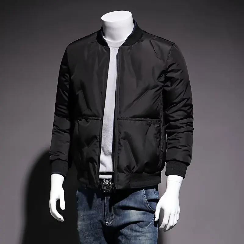 2025 남성 코트 면 재킷 신상 봄 가을 겨울 스타일 루즈핏 오버사이즈 작업복 야구 칼라 캐주얼웨어