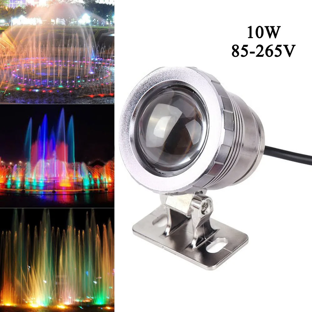 RGB LED Lâmpada Subaquática com Controle Remoto, Impermeável, Piscina, Lagoa, Aquário, Luz LED, IP65