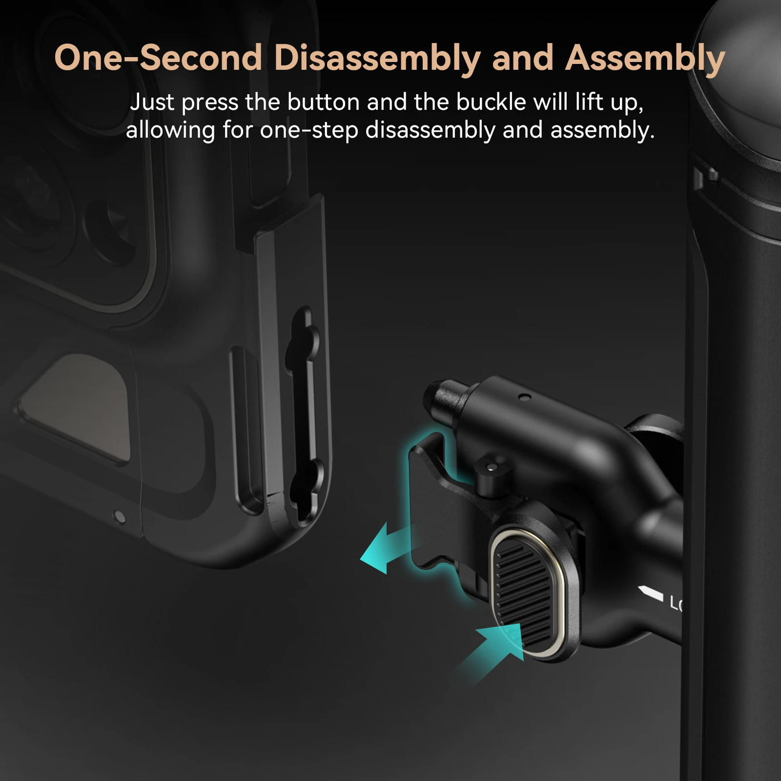 SmallRig Quick Release Side Handle for iPhone 15 Series Cage for Huawei for Samsung Cage for Universal Mobile Phone Cage 4299