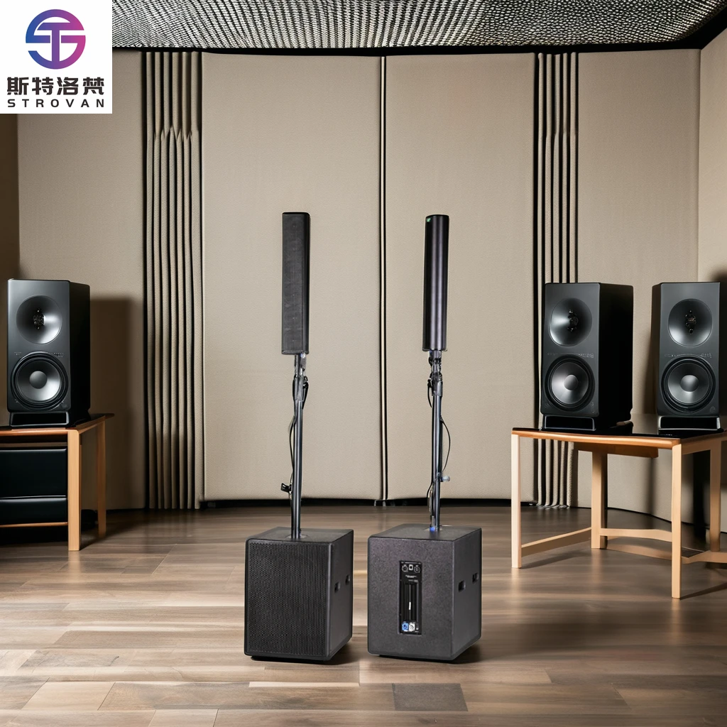 

L1 Mini Outdoor Portable Standing Dj Sound System Set Amplified Loud Bass Subwoofer Neodymium Active Speakers Line Array
