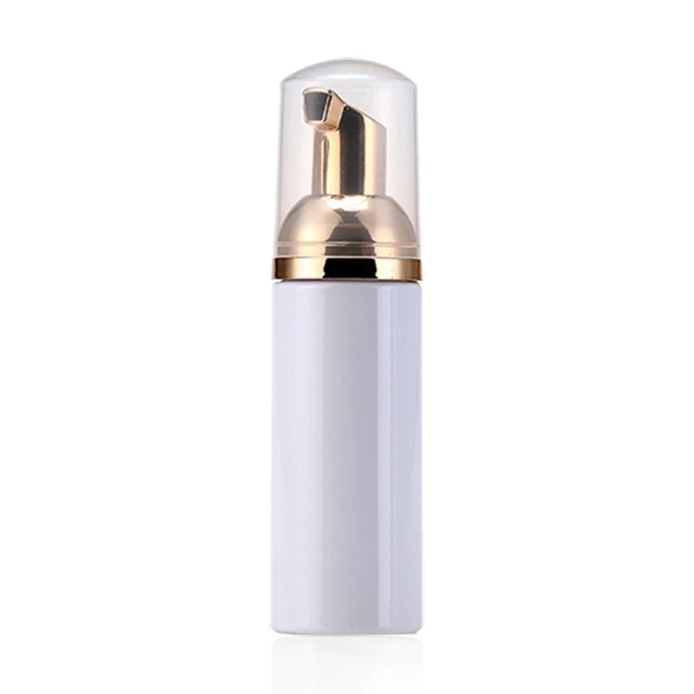 10PCS/lot 2oz 60ml White Gold Plastic Foamer Pump Bottle Empty Face Lashes Cleanser Foaming Cosmetic Soap Dispenser Foam bottle