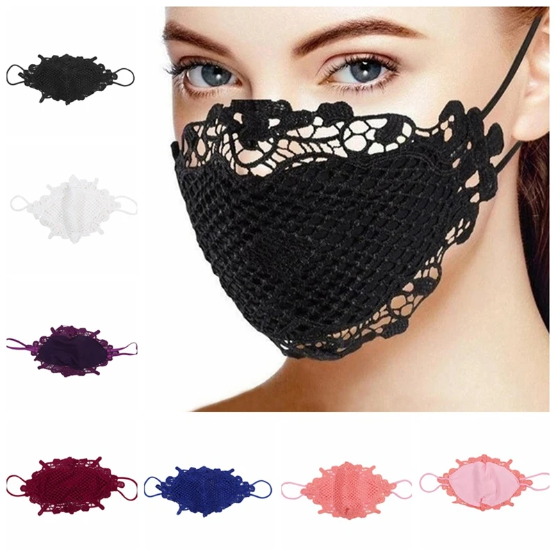 

Кружевной платок-бандана с принтом для взрослых, регулируемый, многоразовый, модный головной убор для косплея и фестивалей, шейный платок, дизайнерский аксессуар