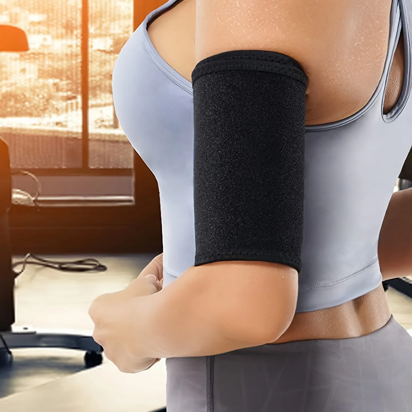 1Pair Women Sweat Arm Shaping Sleeves Sauna Hot Spring Sweat Boost Arm Trimmer Bands Fitness Yoga Sport Training Protective Gear
