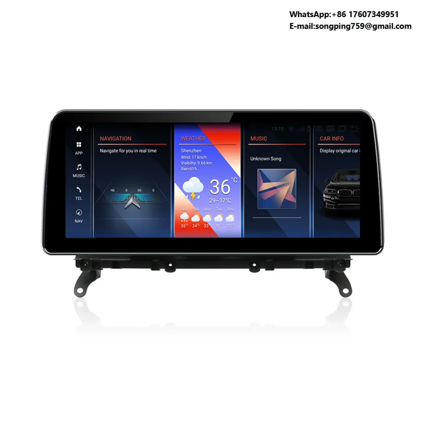 

12.3 Inch 1920*720p Android 12 Upgrade Screen Carplay Multimedia GPS Navi for BMW X3 F25 X4 F26 NBT System