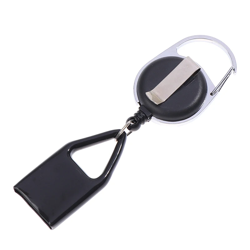Heavy Duty Retractable Badge Reel Anti-theft Easy-to-pull Buckle Rope Elastic Keychain Sporty Retractable Key Ring Tools
