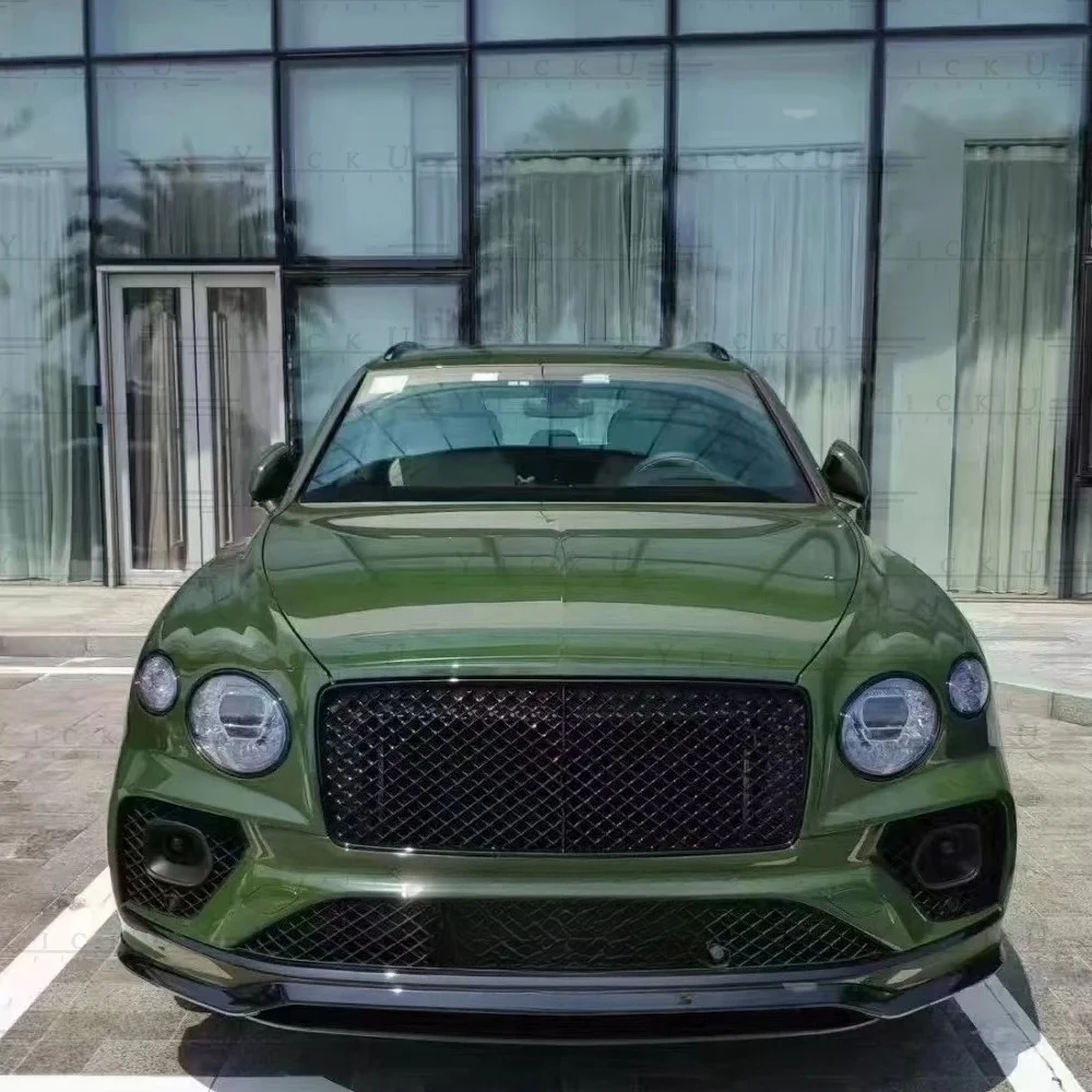 For High Quality Body Kit for Bentley Bentayga Upgrade Speed Style Auto Part Front Lip Side Skirt Diffuser Top Wing Carbon Fiber