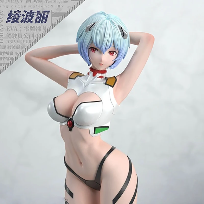 

Rei Ayanami Gk Figure Evangelion Anime Peripheral Beautiful Anime Girl Desktop Ornament Pc Case Decoration Collectible Statue