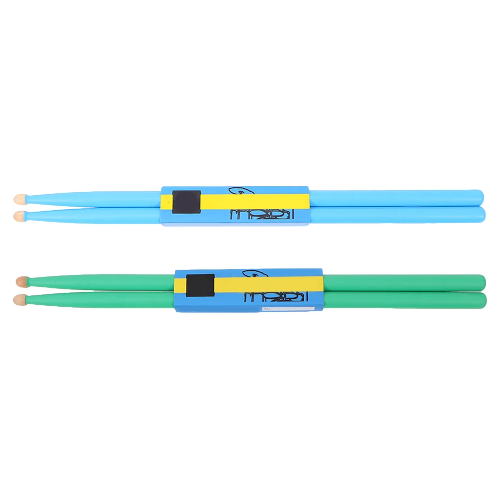 

2 Pairs Maple Sticks Drumsticks Percussion for 's Hand Training Instrument Electronic Colored Wood Mallets