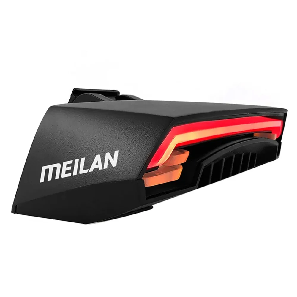 

MEILAN X5 Smart Bike Tail Light Wireless Remote Control Turn Signals Laser Safety Lane Lines LED USB Rechargeable Rear Lamp
