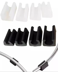 6mm-14mm piedini per sedie in plastica nero/bianco morsetti per tubi antiscivolo tipo u guarnizioni di protezione coperchi tappi per mobili per sedie